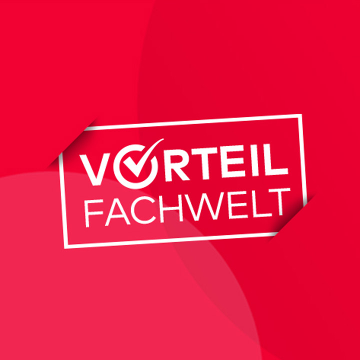 Grafik mit Text: Vorteil Fachwelt
